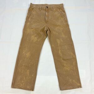 GAP Cargo Pants Mens Actual 34x29 Loose Fit Utility Carpenter Heavy Canvas Tan